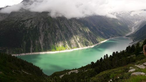 nature water reservoir green water