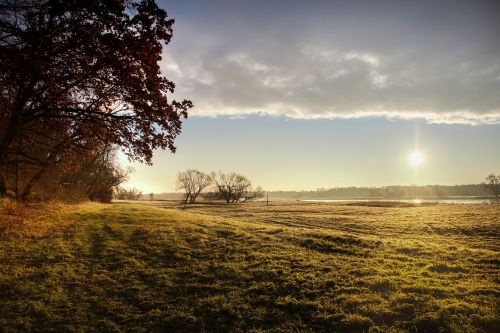 nature sun dawn