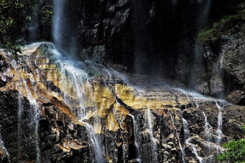 nature monolithic part of the waters waterfall