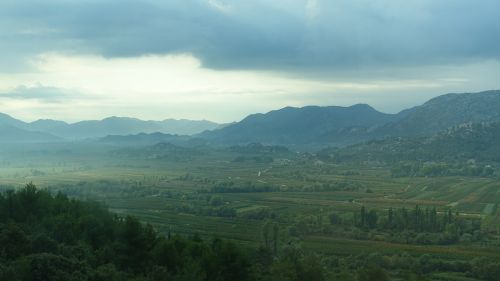 nature panorama of mountain