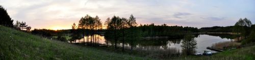 nature panoramic monolithic part of the waters