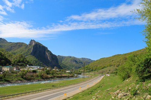 nature  mountains  road