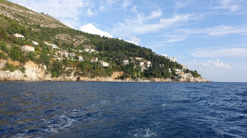 nature  the body of water  panorama of