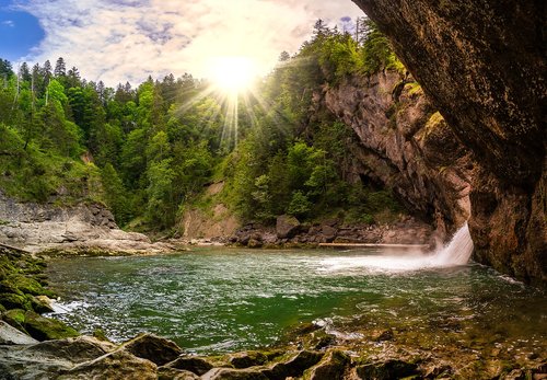 nature  waterfall  landscape