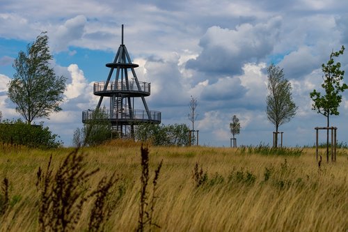 nature  north sea  observation tower