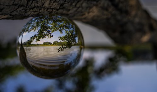 nature  landscape  glass ball