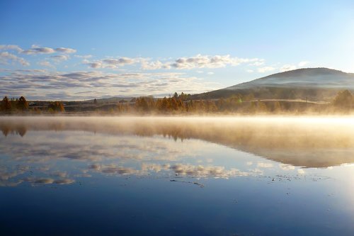 nature  lake  morning