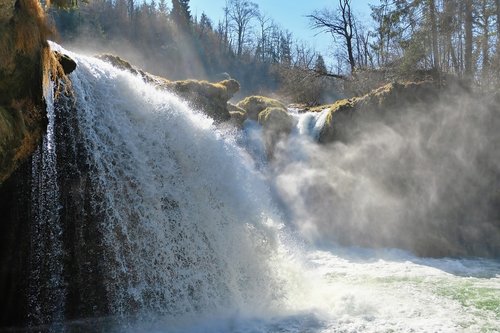 nature  landscape  water waterfall