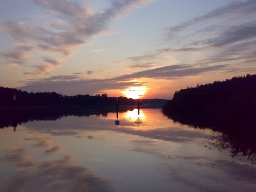 nature lake abendstimmung