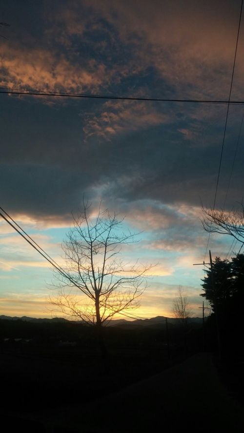 nature sunset cloud