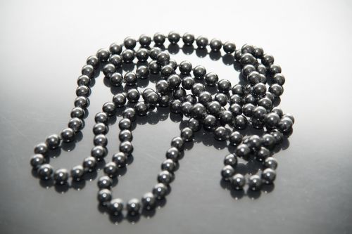 necklace pearls nero