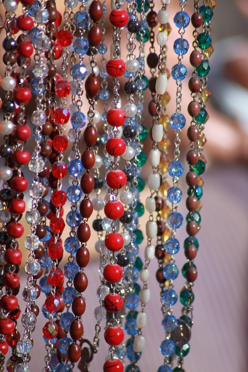 necklaces  flea market  beads