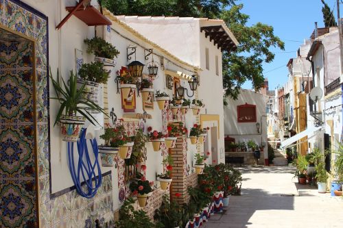 neighborhood of the santa cruz alicante costa blanca