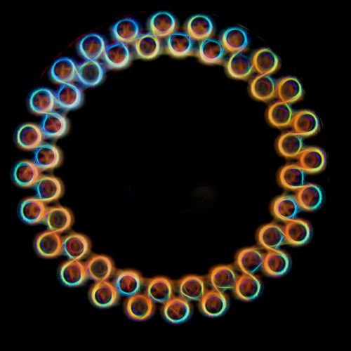 neon circles light