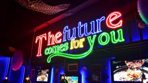 neon light restaurant