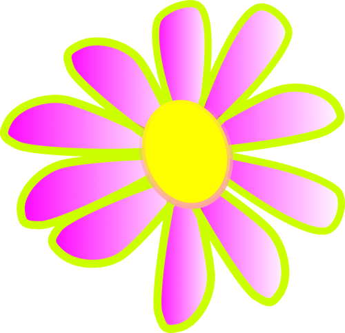 neon pink flower