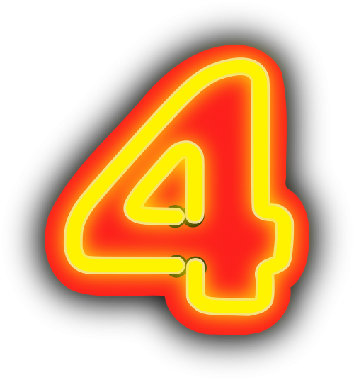neon four numbers