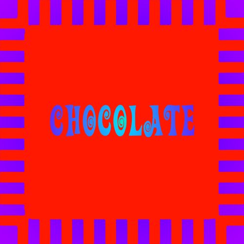 Neon Chocolate Red Purple Sign