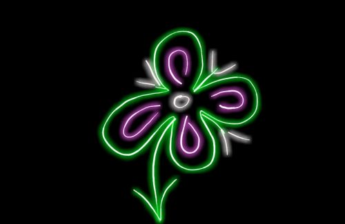 Neon Flower