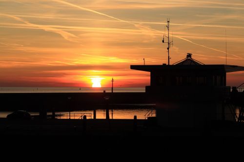 netherlands harlingen sunset