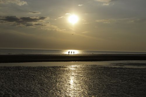 netherlands north sea sunset