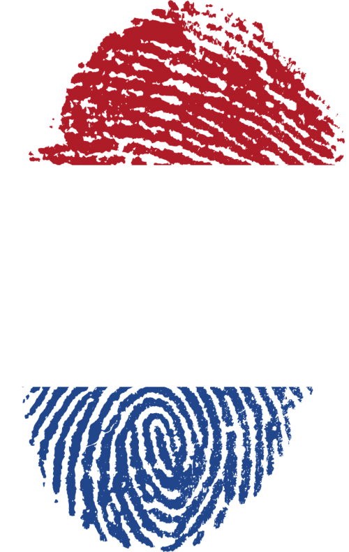 netherlands flag fingerprint