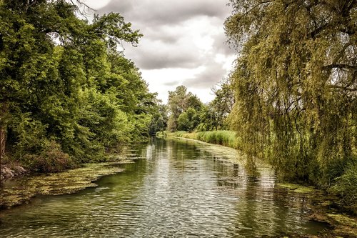 neuburg am rhein  green  hdr