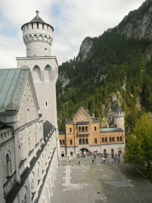neuschwanstein castle tower fairy castle