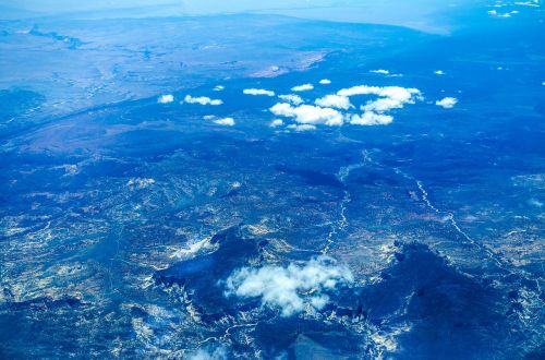 nevada airplane view aerial