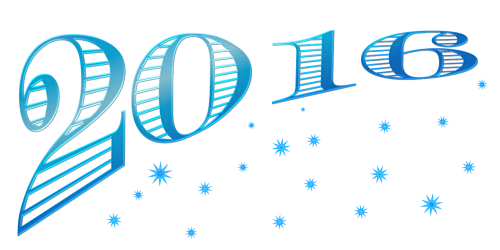 new year wordart blue