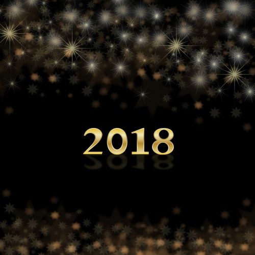 new year 2018 card