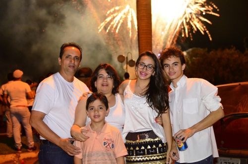 new year family beautiful