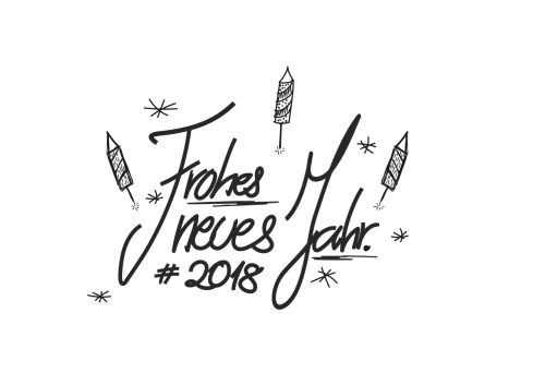 new year's eve 2018 drawing font