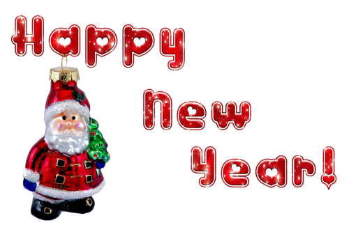 new year's eve santa claus transparent background