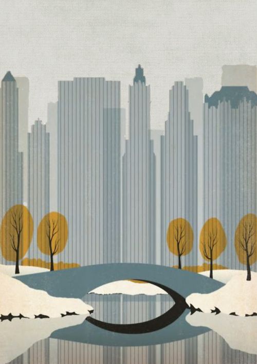 new york drawing poster
