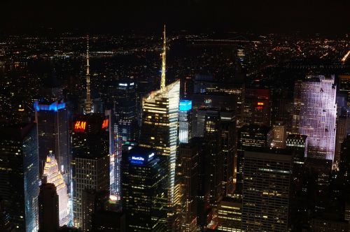new york night photograph color