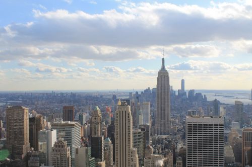 new york empire state building skyline