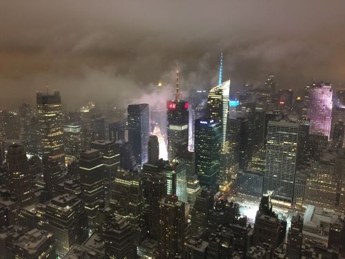 new york mist urban light