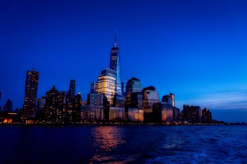 new york city urban sunset