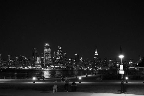 new york city skyline night