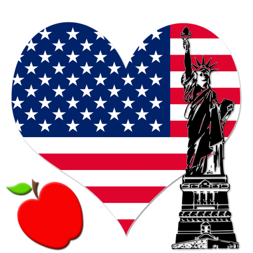 new york ny apple the statue of liberty