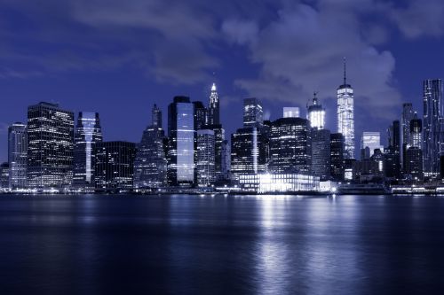 New York Skyline At Night