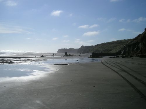 new zealand beach sand beach