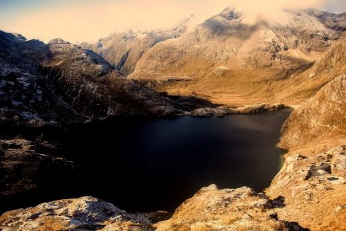 new zealand landscape mountains