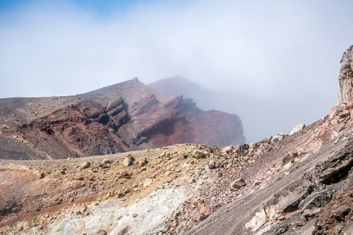 new zealand  tongariro  volcano