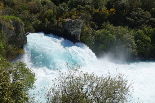 new zealand  taupo  huka falls