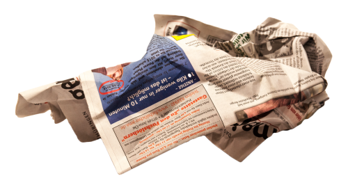 newspaper isolated decoration