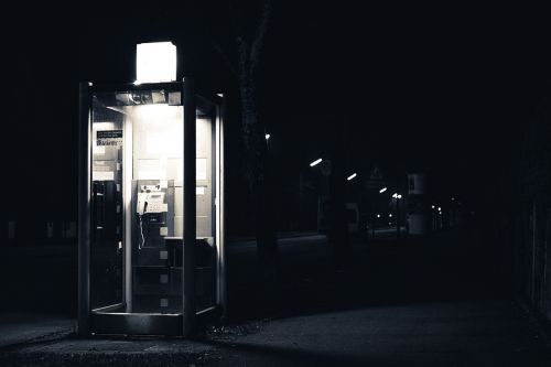 night telephone outdoors
