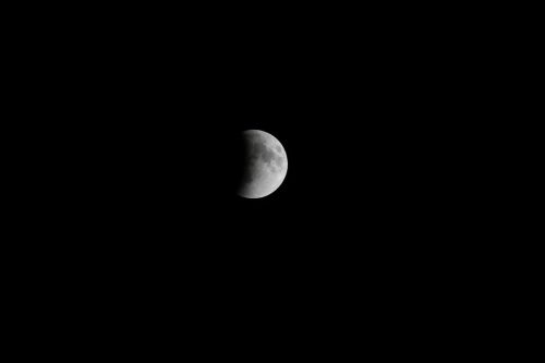 night moon eclipse