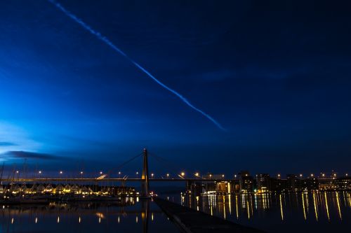 night stavanger sea